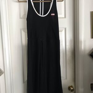 Hunter for Target Black Sleeveless Drawstring waist Midi Dress
